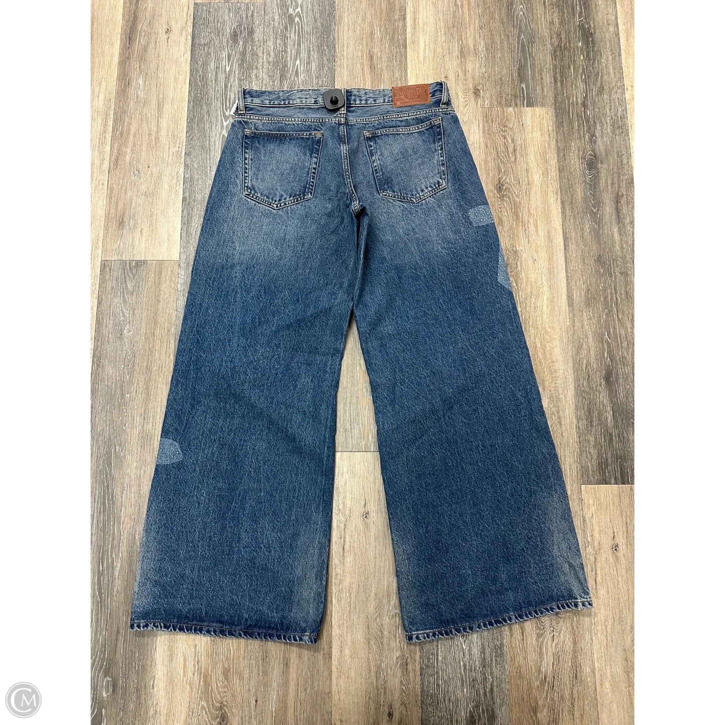 Jeans Wide Leg By Lucky Brand In Blue Denim, Size: 10