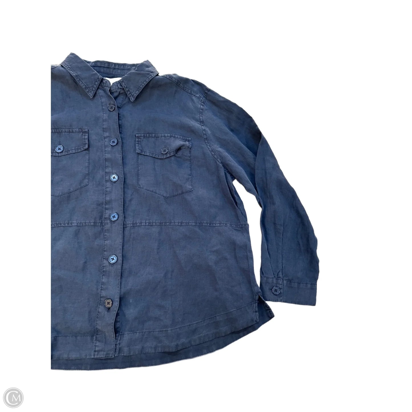 Blouse Long Sleeve By Michael Stars In Navy, Size: Xl