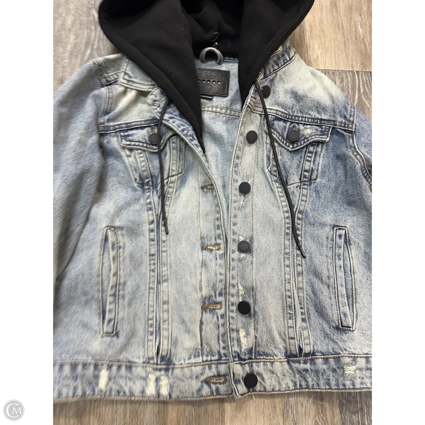 Jacket Denim By Blanknyc In Leopard Print, Size: L