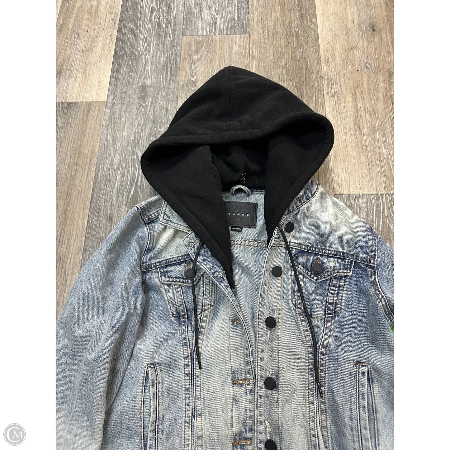 Jacket Denim By Blanknyc In Leopard Print, Size: L