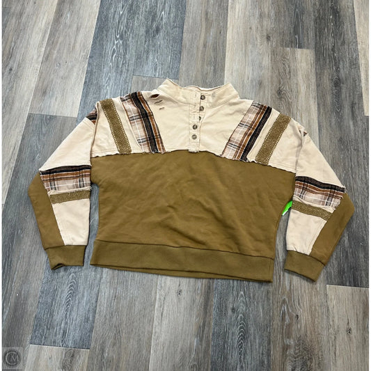 Top Long Sleeve By Miss Me In Cream, Size: S