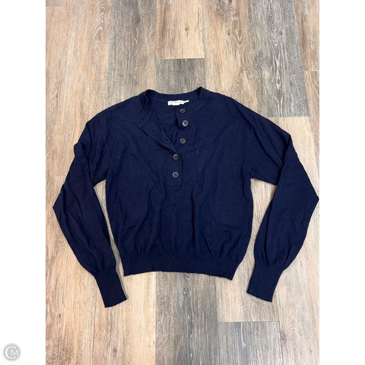Top Long Sleeve Knit By Good American In Blue, Size: Xs