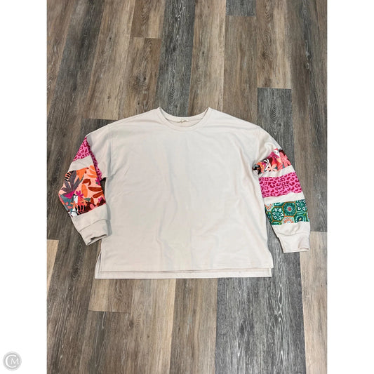 Top Long Sleeve By Easel In Multi-colored, Size: L