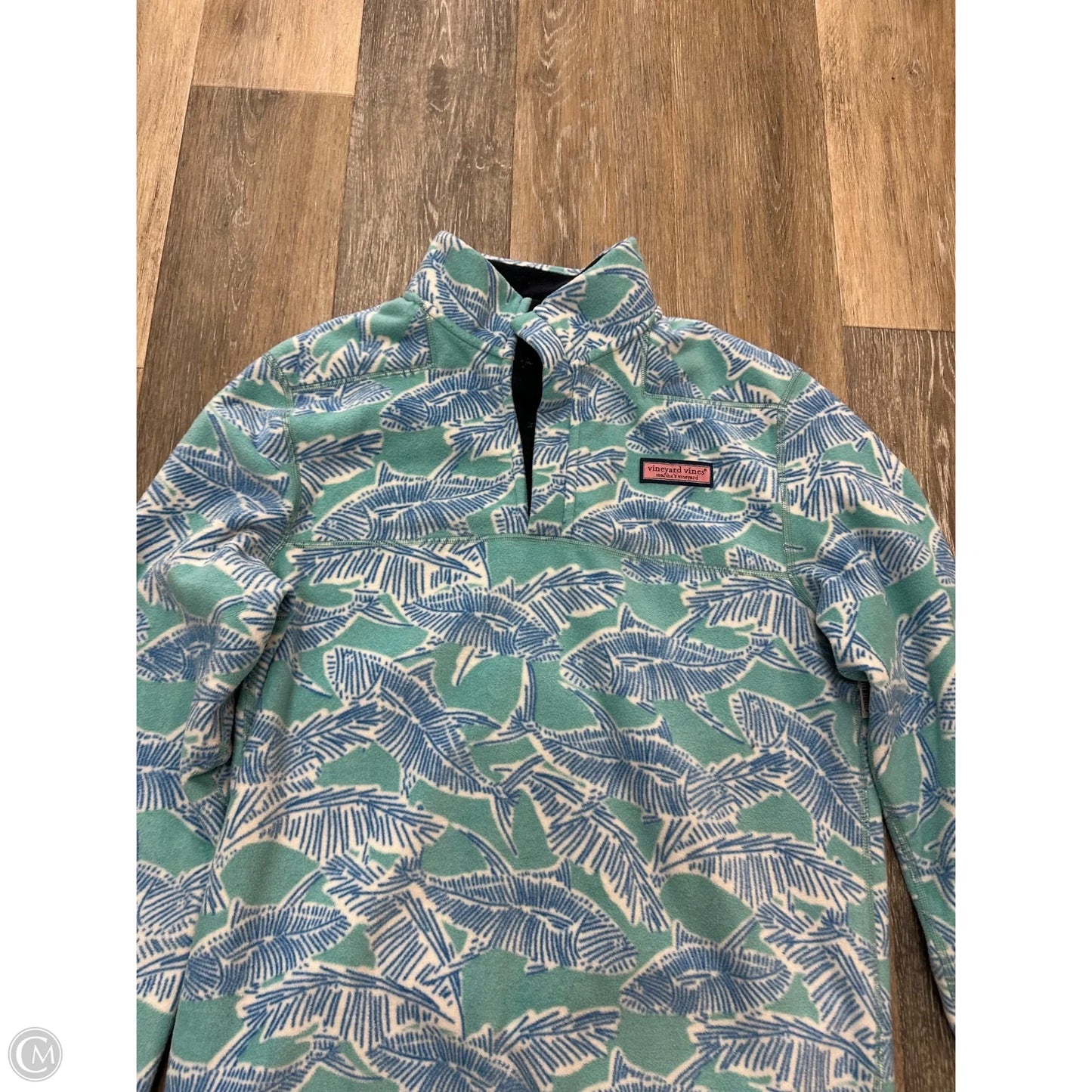 Athletic Fleece By Vineyard Vines In Blue & Green, Size: M
