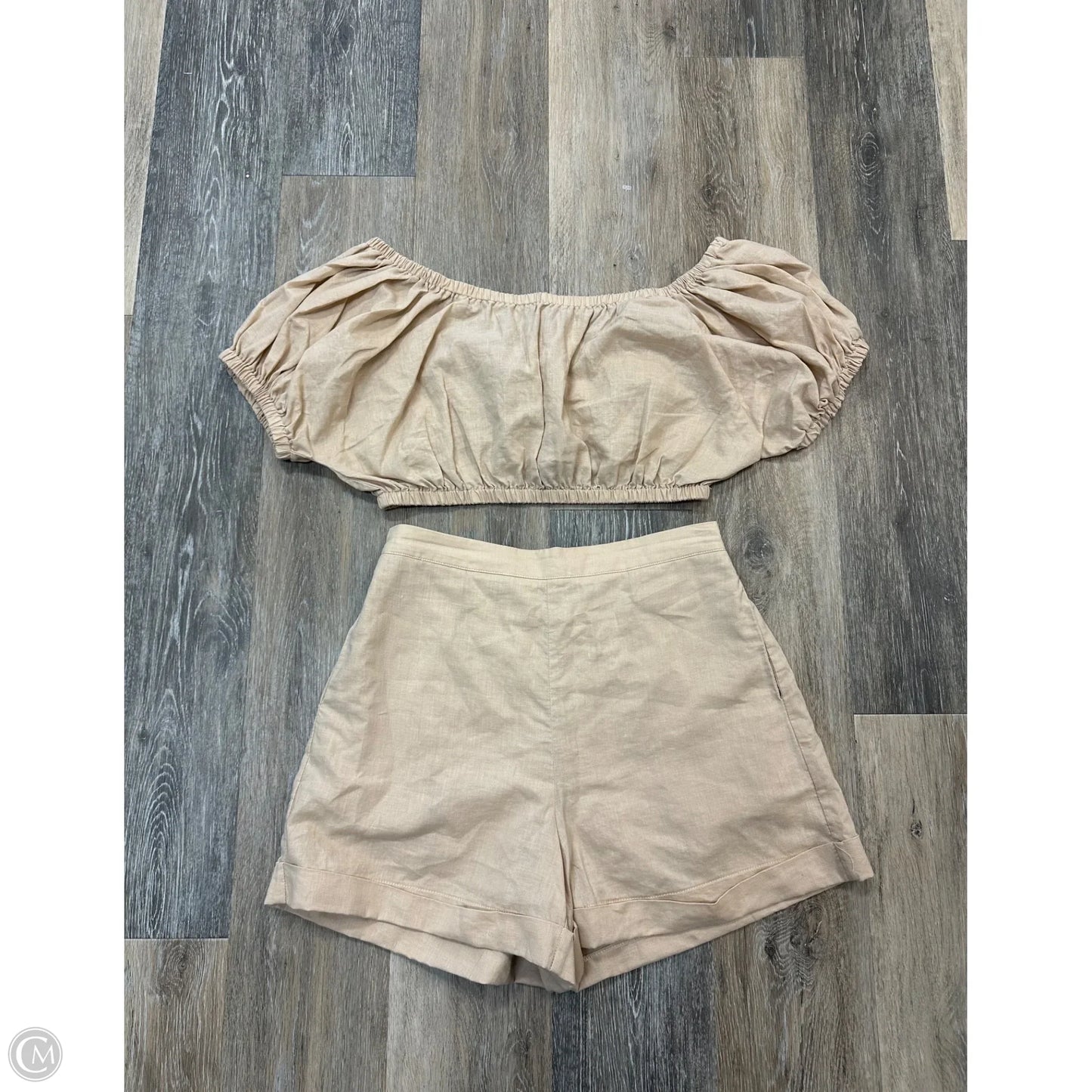 Shorts Set By Petal + Pup In Tan, Size: M
