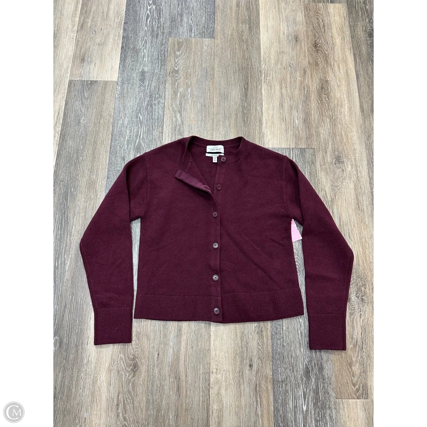 Sweater Cardigan By & Other Stories In Maroon, Size: Xs