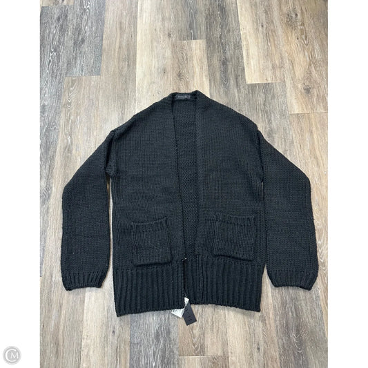 Sweater Cardigan By Indah In Black, Size: Osfm