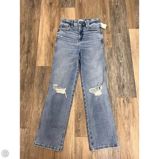Jeans Straight By Good American In Blue Denim, Size: 6