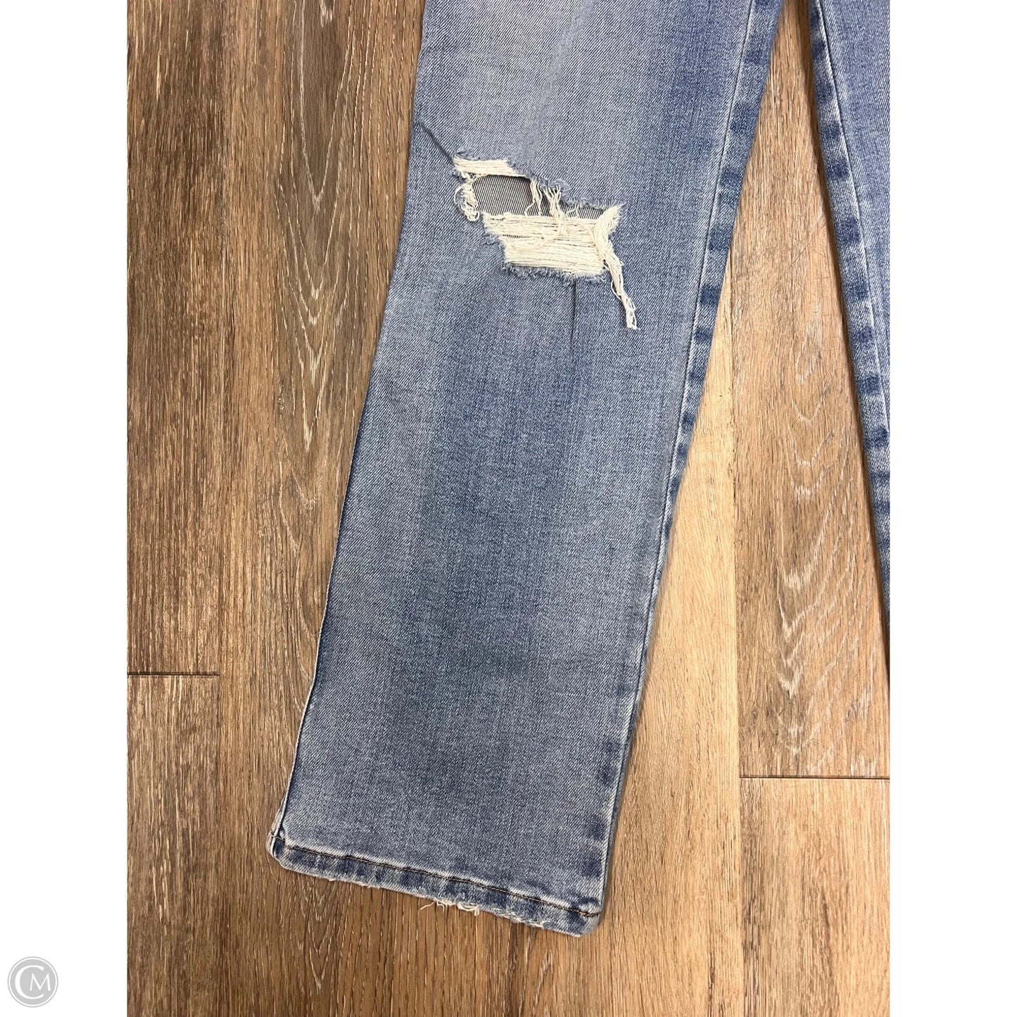 Jeans Straight By Good American In Blue Denim, Size: 6