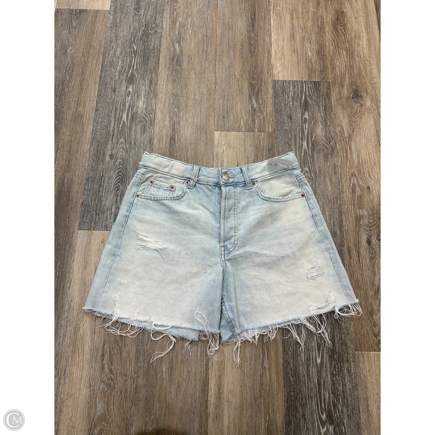 Shorts By Zara In Blue Denim, Size: 4