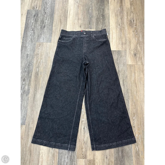 Jeans Wide Leg By Spanx In Black Denim, Size: 2x