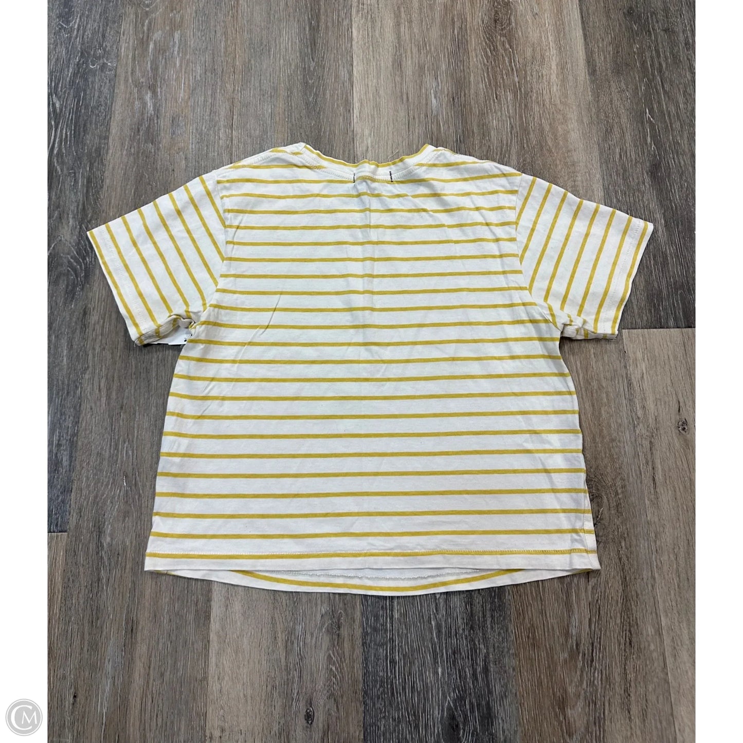 Top Short Sleeve By Amo In Striped Pattern, Size: M