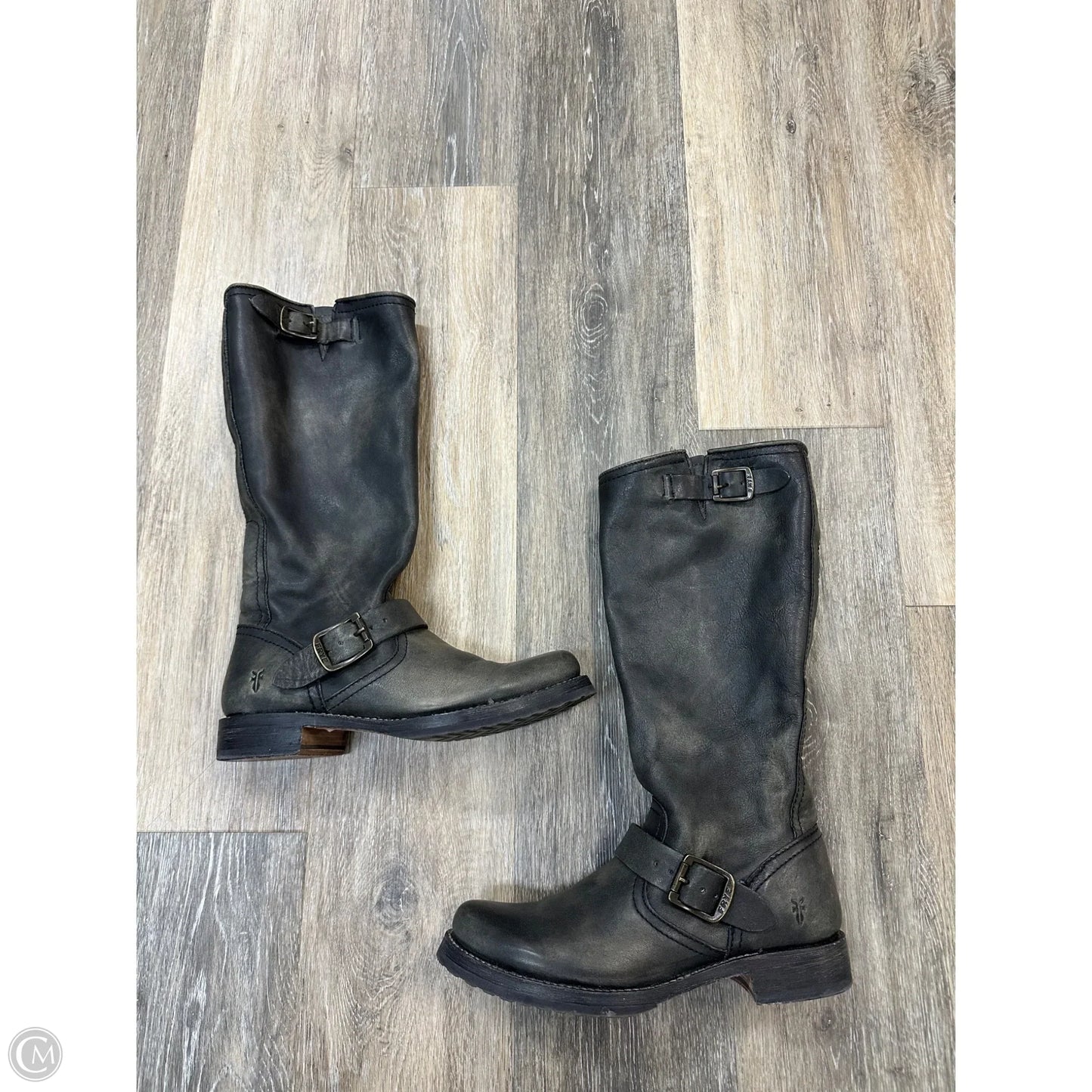 Boots Designer By Frye In Grey, Size: 7.5