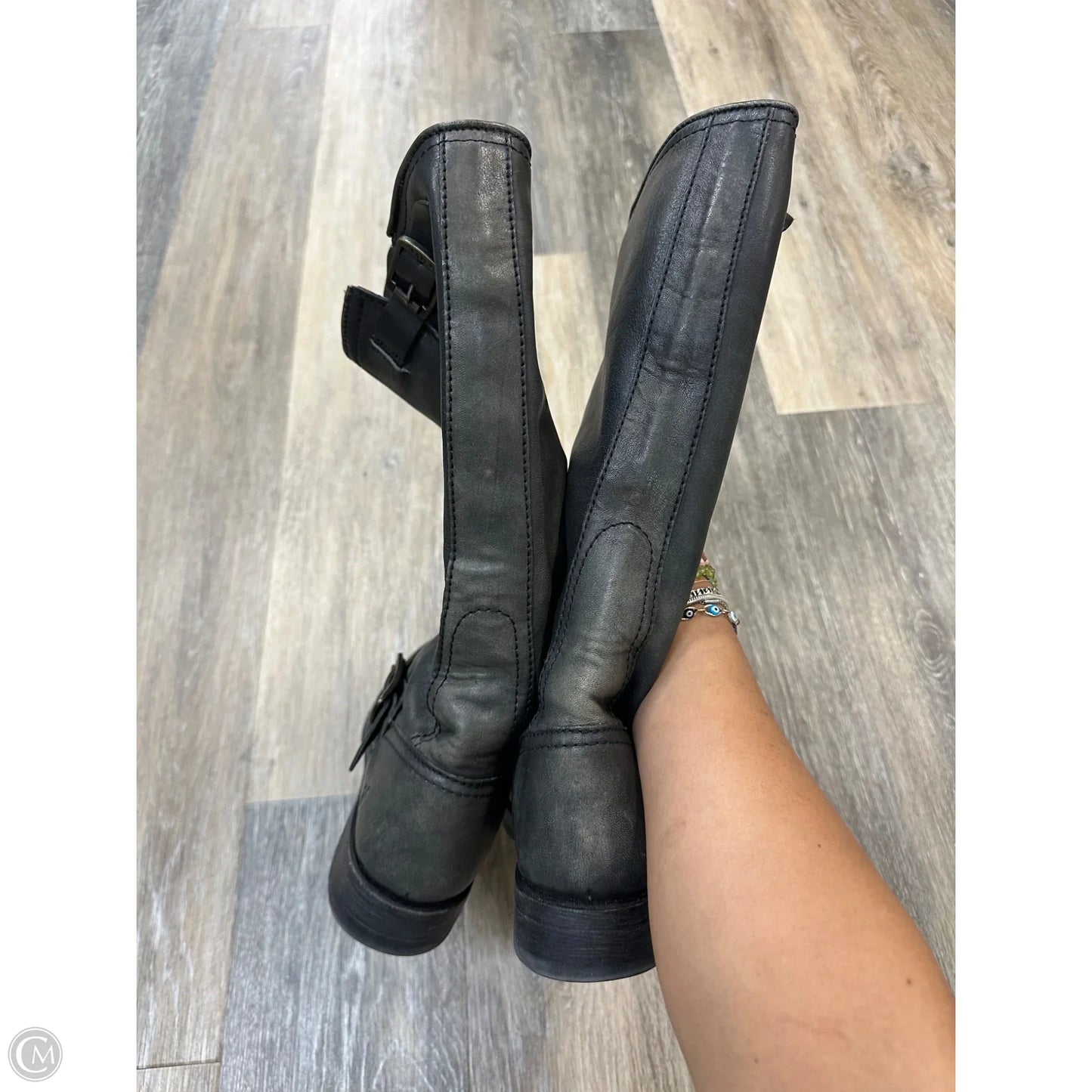 Boots Designer By Frye In Grey, Size: 7.5