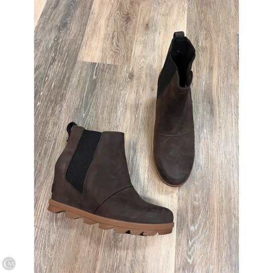 -Boots Ankle Heels By Sorel In Brown, Size: 9