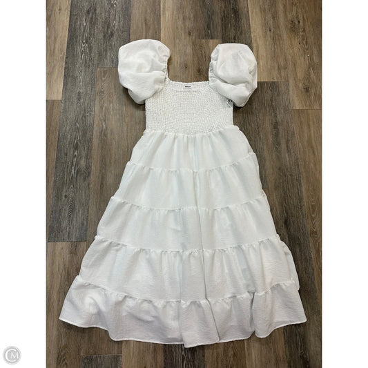Dress Casual Maxi By Showpo In White, Size: 14