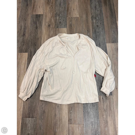 Sweatshirt Collar By Aerie In Cream, Size: Xxl