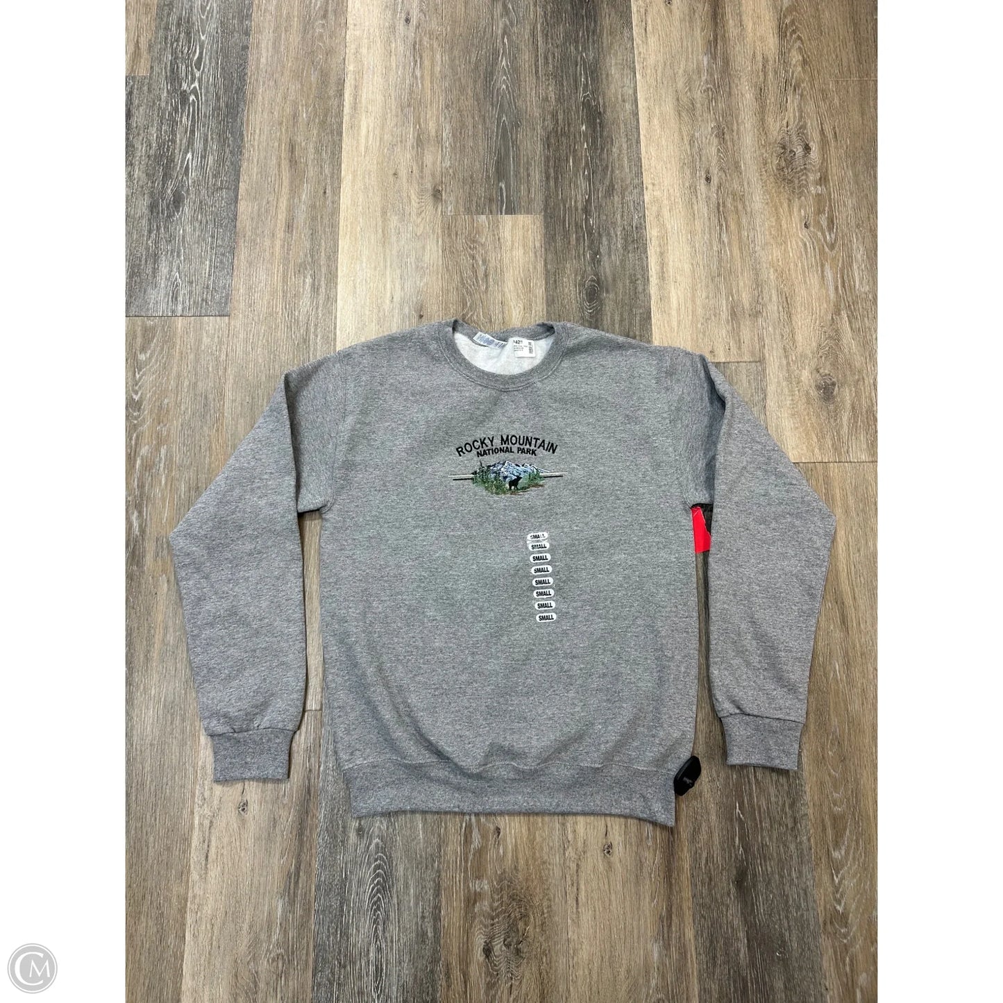 Sweatshirt Crewneck By Jerzees In Grey, Size: S