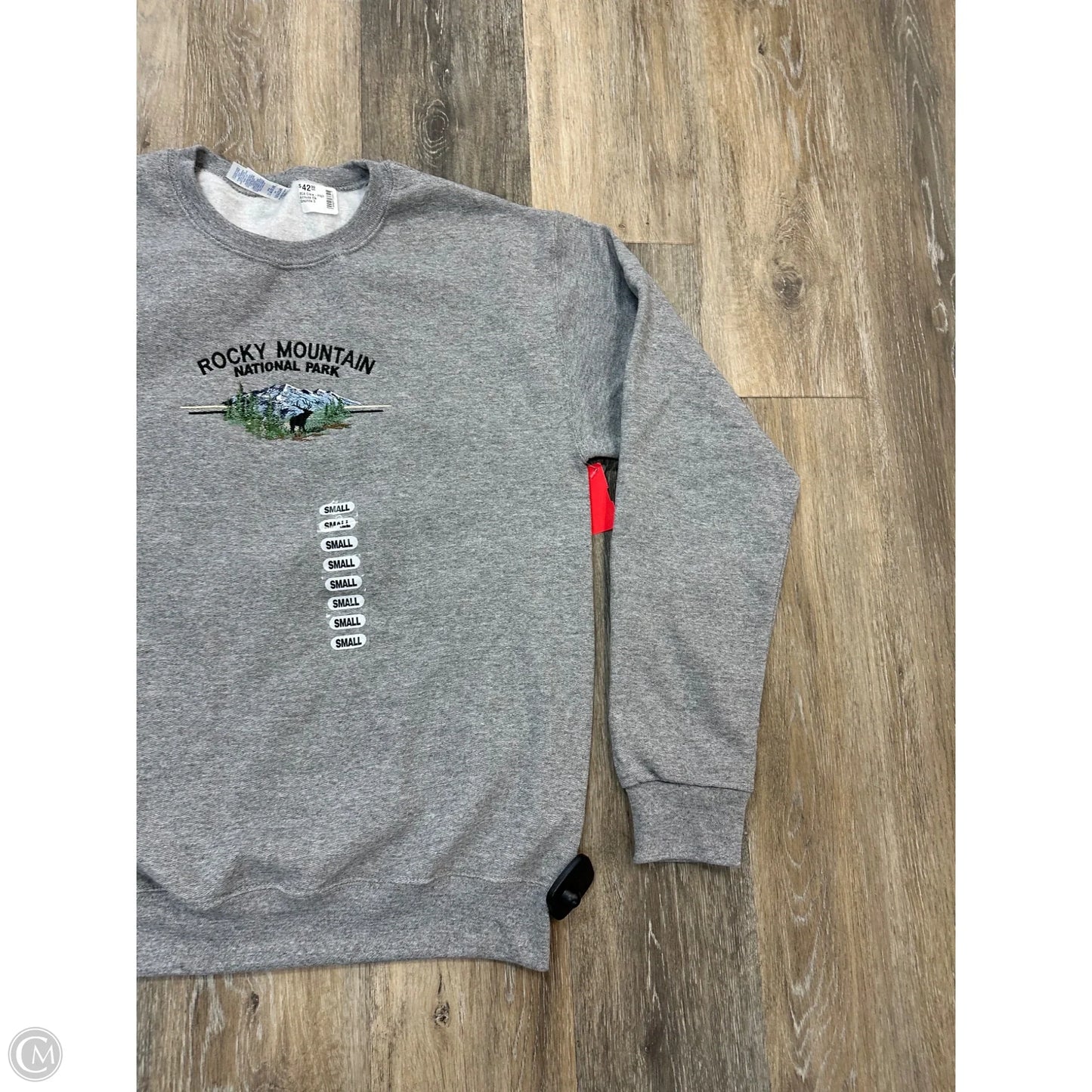 Sweatshirt Crewneck By Jerzees In Grey, Size: S
