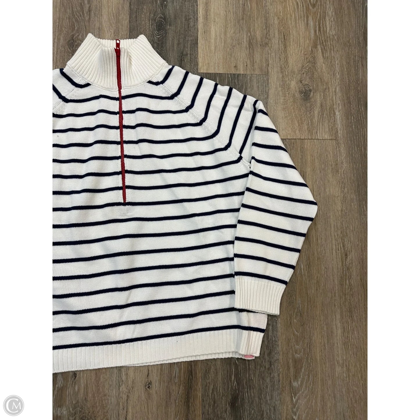 Sweater By Pink Pineapple In Striped Pattern, Size: Xl