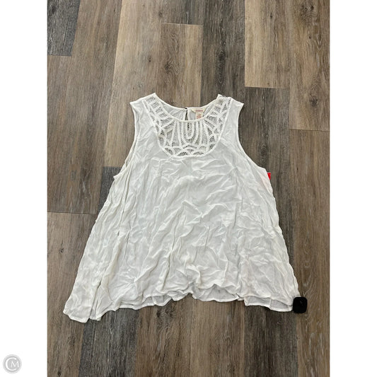 Top Sleeveless By Sundance In Cream, Size: Xl
