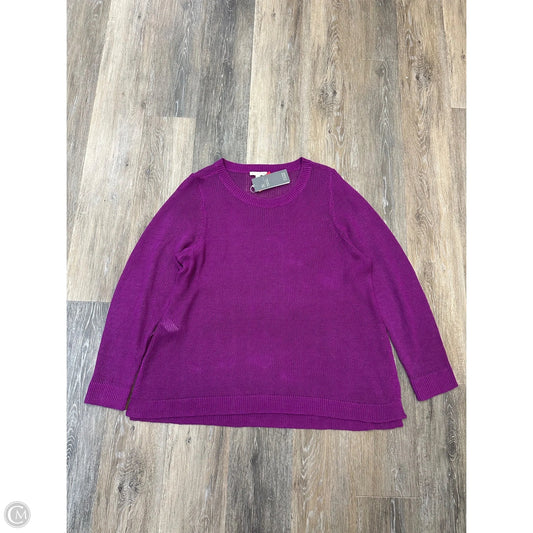 Sweater By Eileen Fisher In Pink, Size: 1x