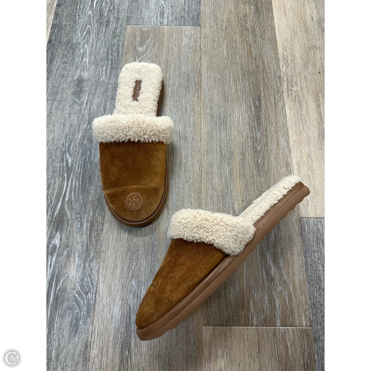 Slippers Designer By Tory Burch In Brown, Size: 10.5