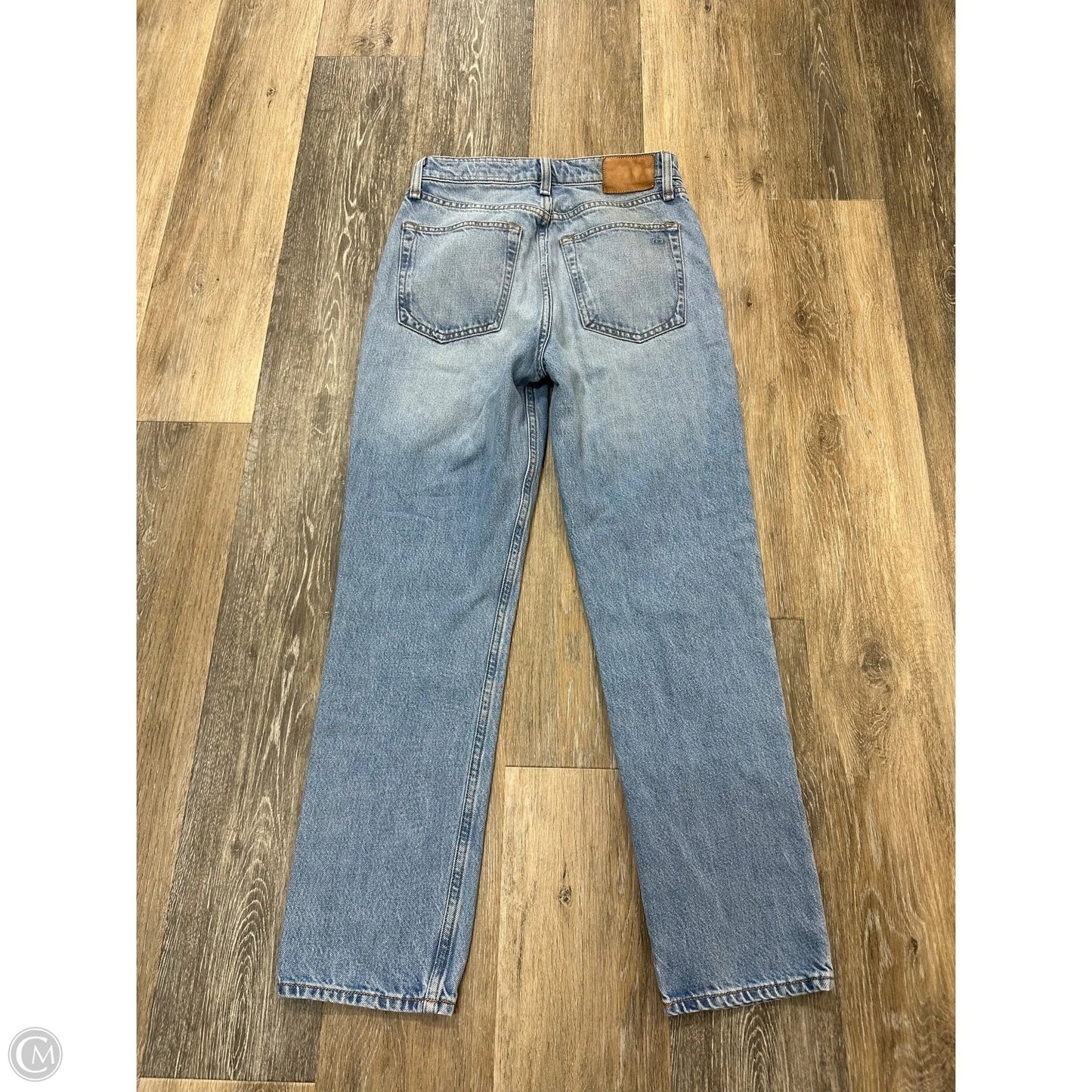 Jeans Straight By Rag And Bone In Blue Denim, Size: 1/25