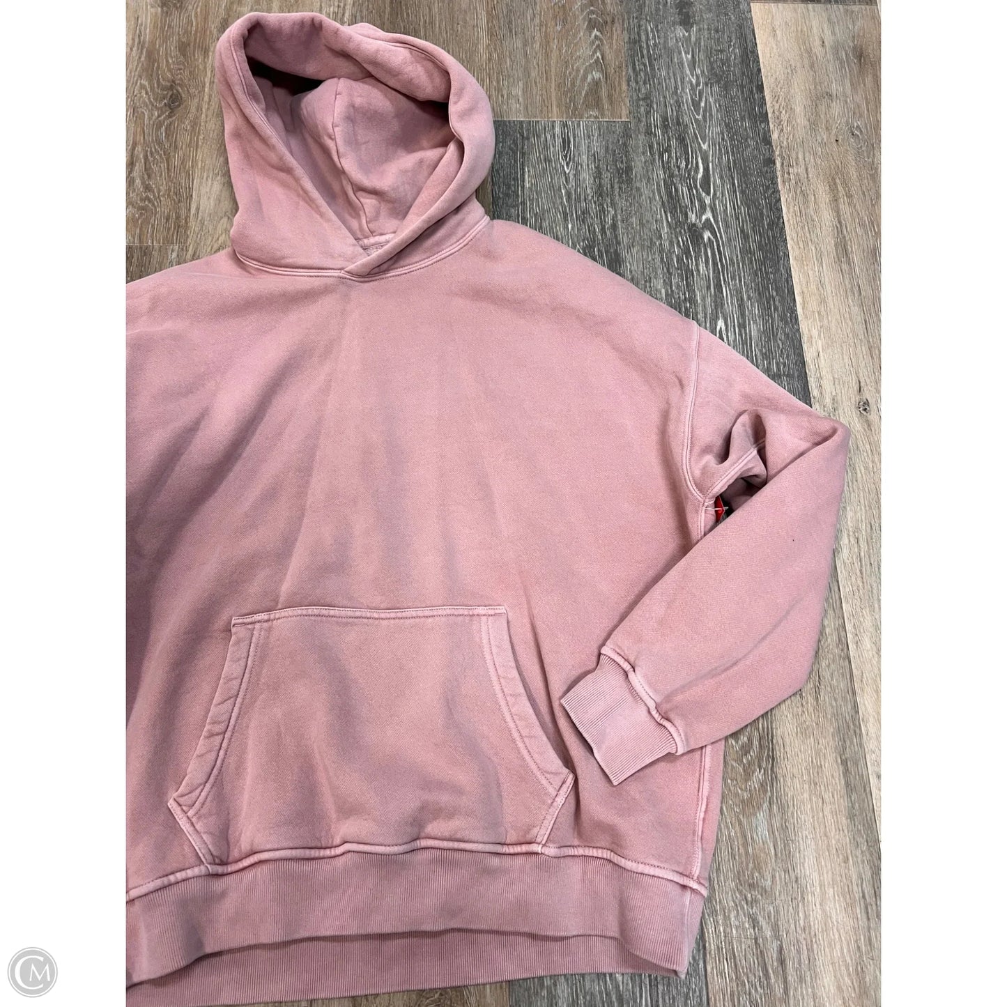 Sweatshirt Hoodie By Abercrombie And Fitch In Pink, Size: L