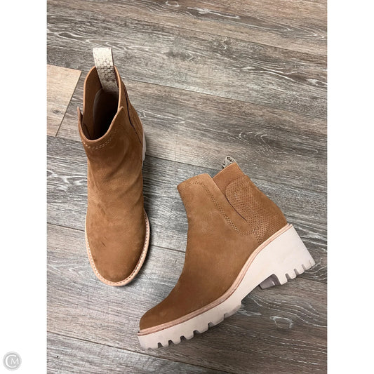 Boots Ankle Heels By Dolce Vita In Tan, Size: 9