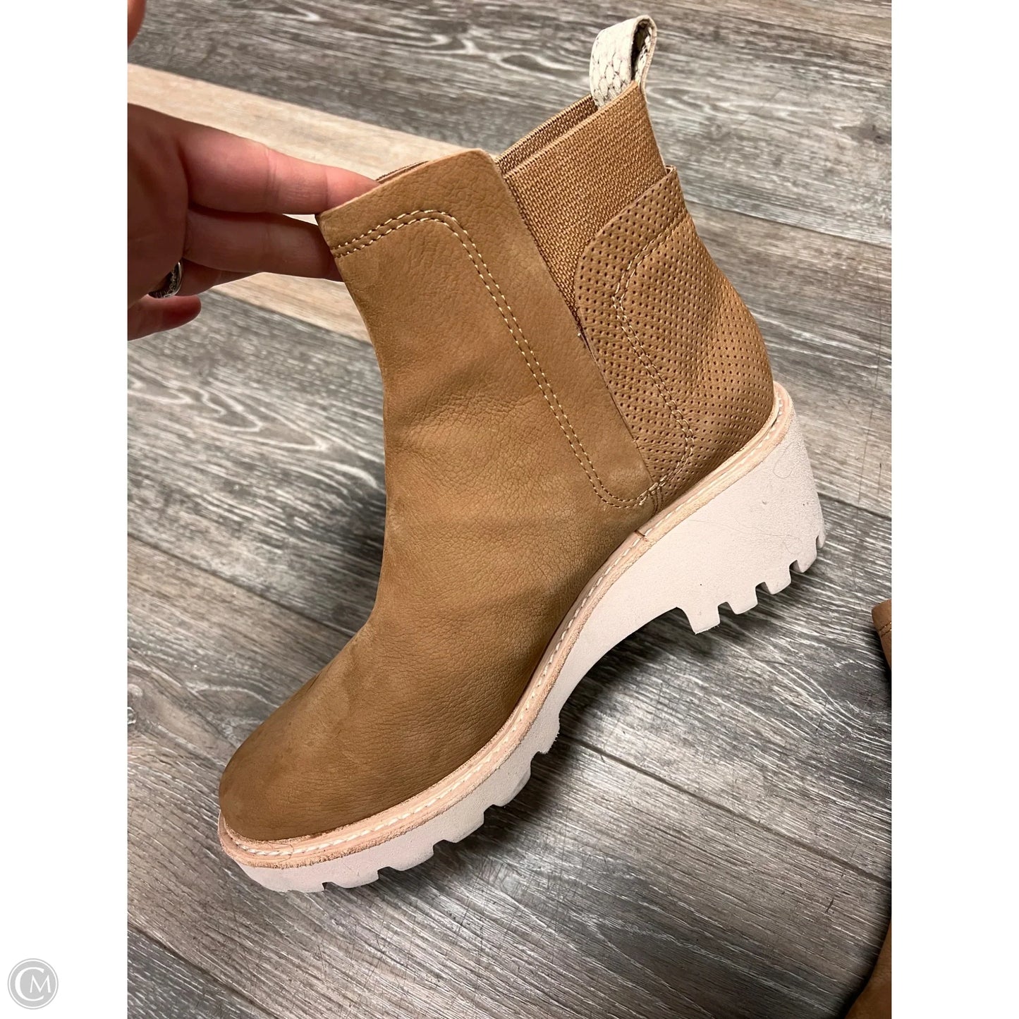 Boots Ankle Heels By Dolce Vita In Tan, Size: 9