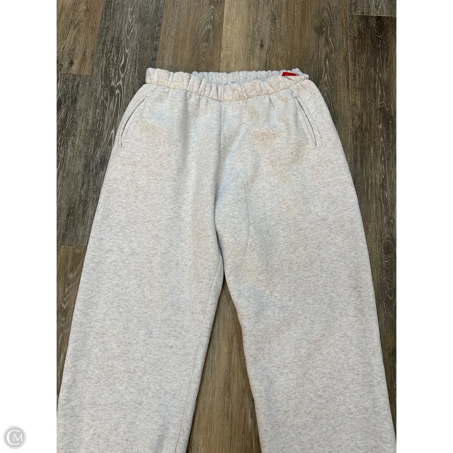 Athletic Pants By Tic Toc In Grey, Size: L