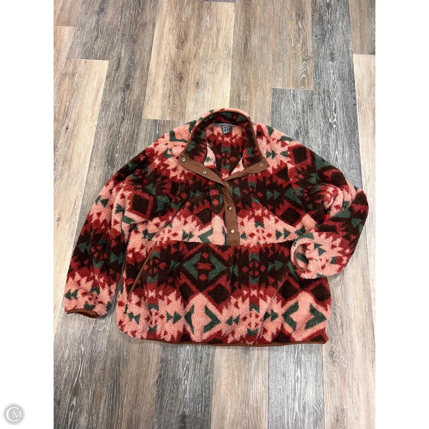 Jacket Faux Fur & Sherpa By Ariat In Multi-colored, Size: 2x