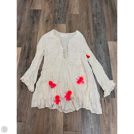 Dress Casual Short By Sundress In Cream, Size: M