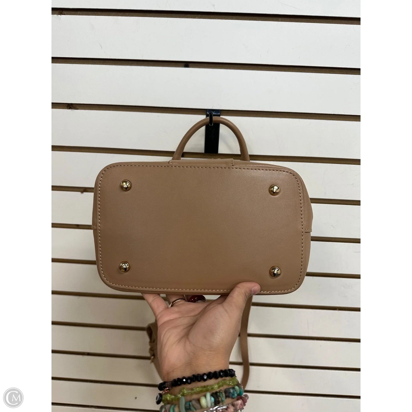 Crossbody Leather By Pom Pom London, Size: Medium