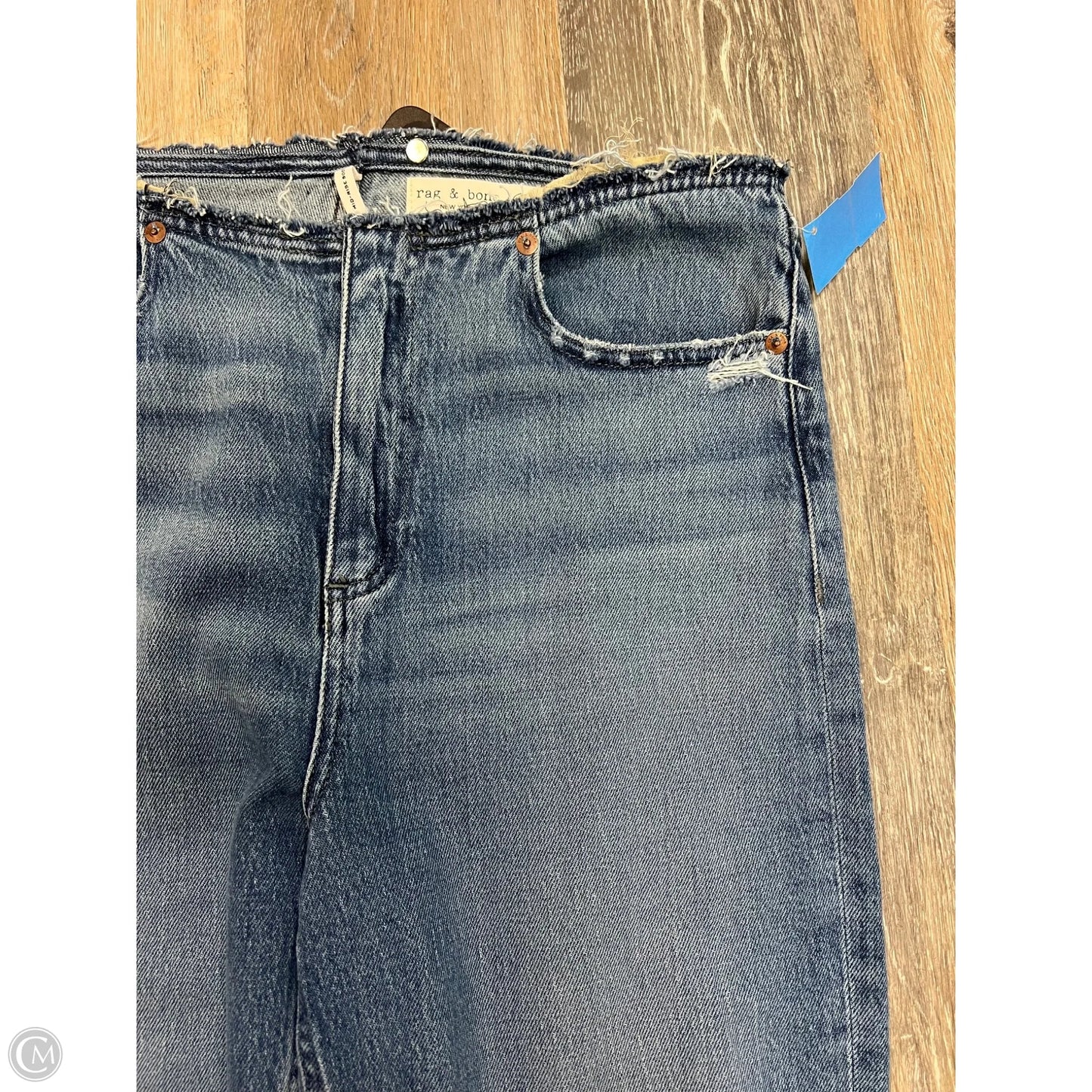 Jeans Boot Cut By Rag And Bone In Blue Denim, Size: 6/28