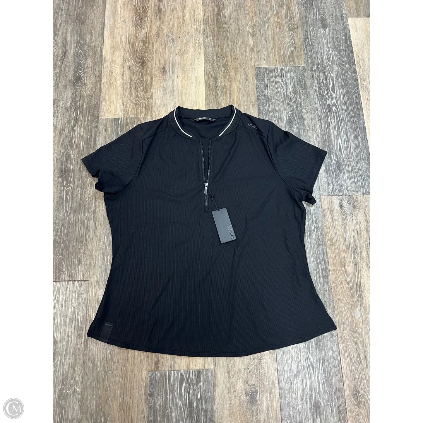 Athletic Top Short Sleeve By UNRL In Black, Size: Xl