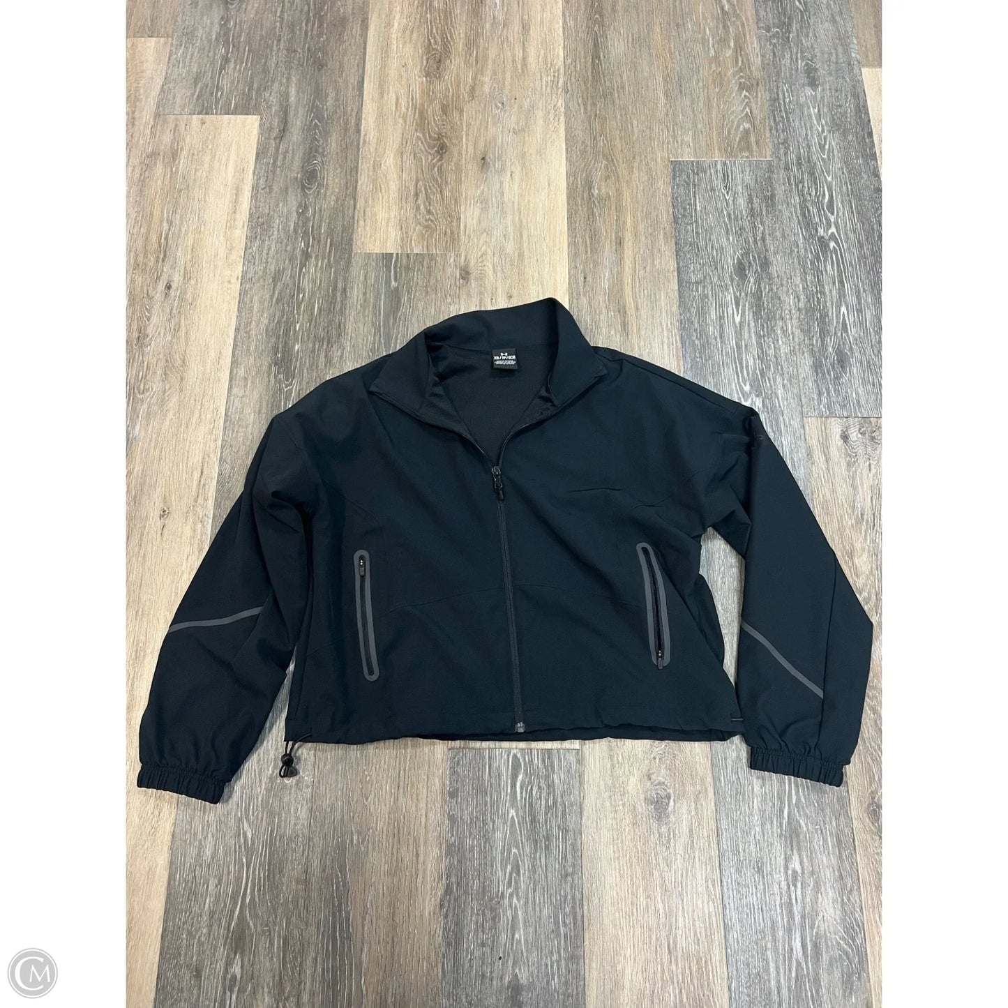 Athletic Jacket By Under Armour In Black, Size: Xs
