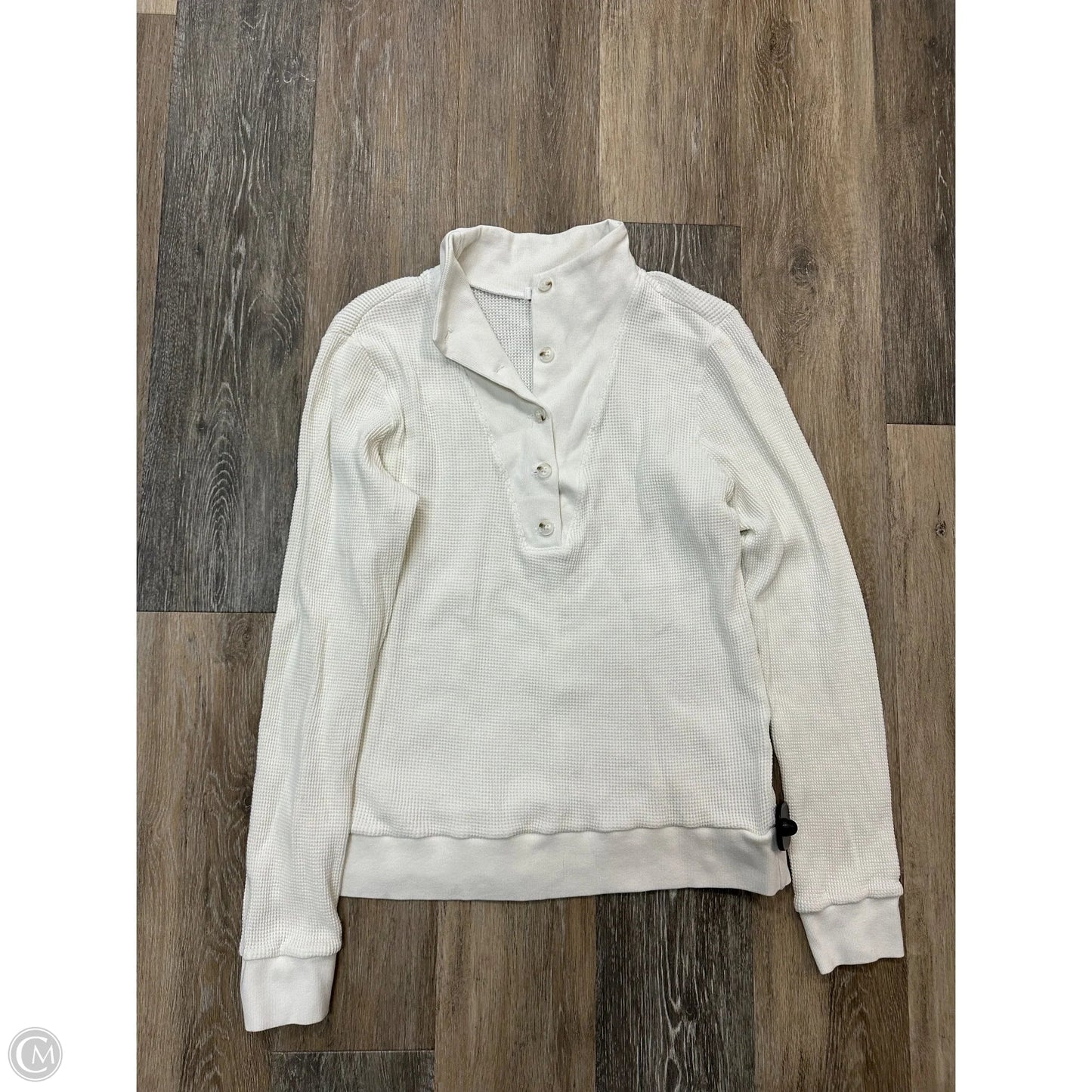 Top Long Sleeve By La Made In White, Size: Xl
