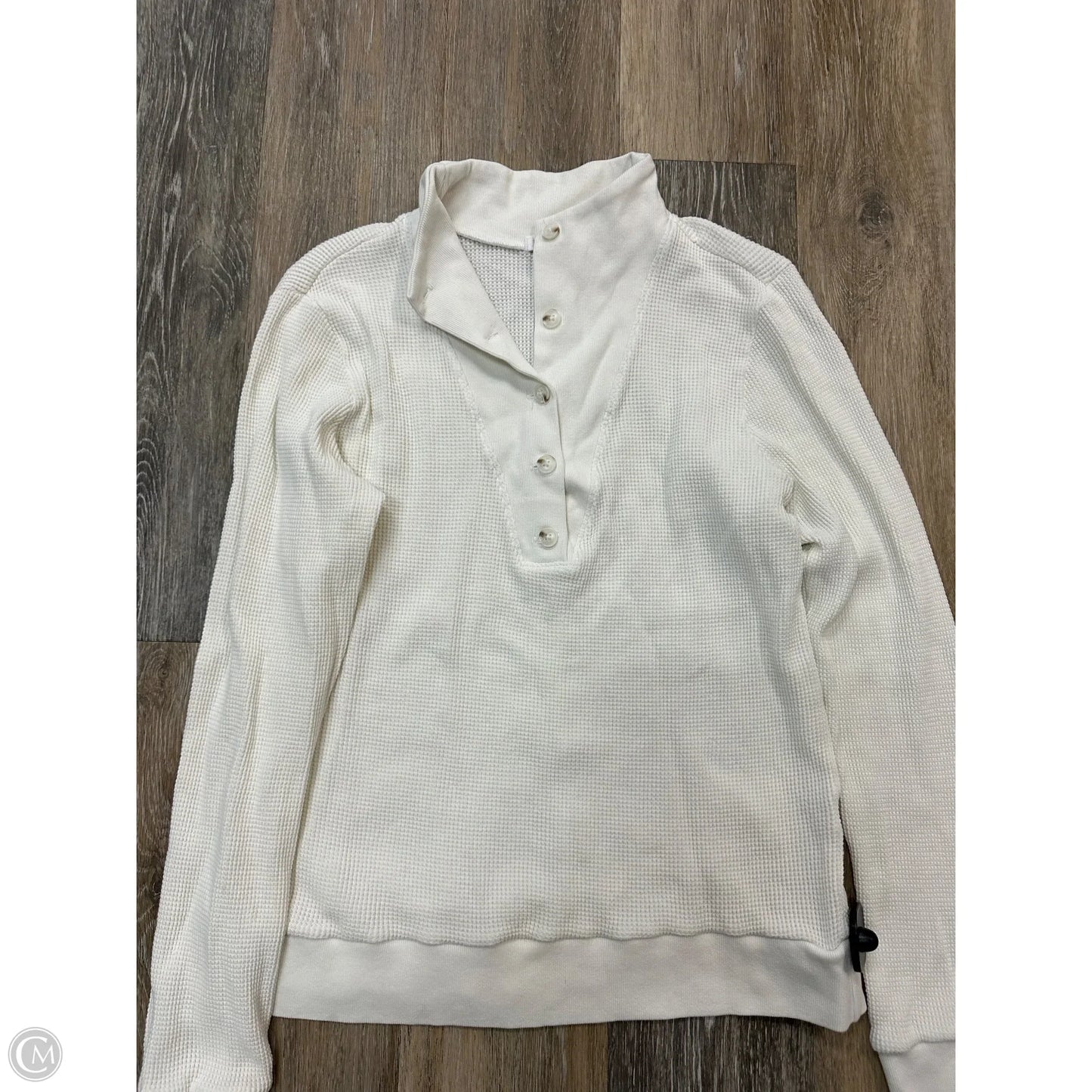 Top Long Sleeve By La Made In White, Size: Xl