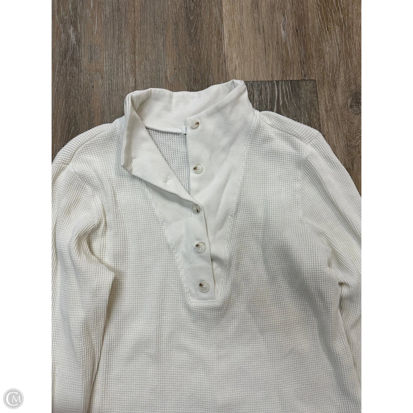 Top Long Sleeve By La Made In White, Size: Xl