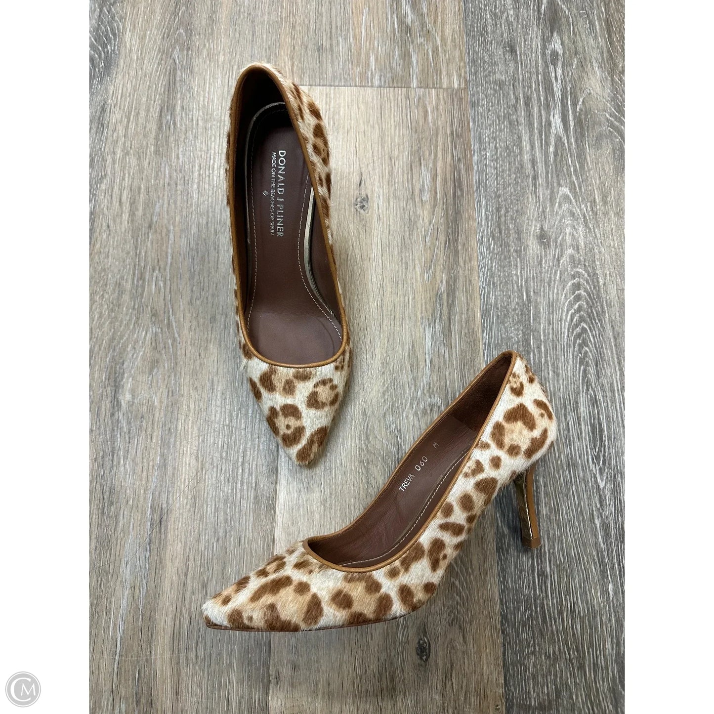 Shoes Heels Stiletto By Donald Pliner In Animal Print, Size: 6