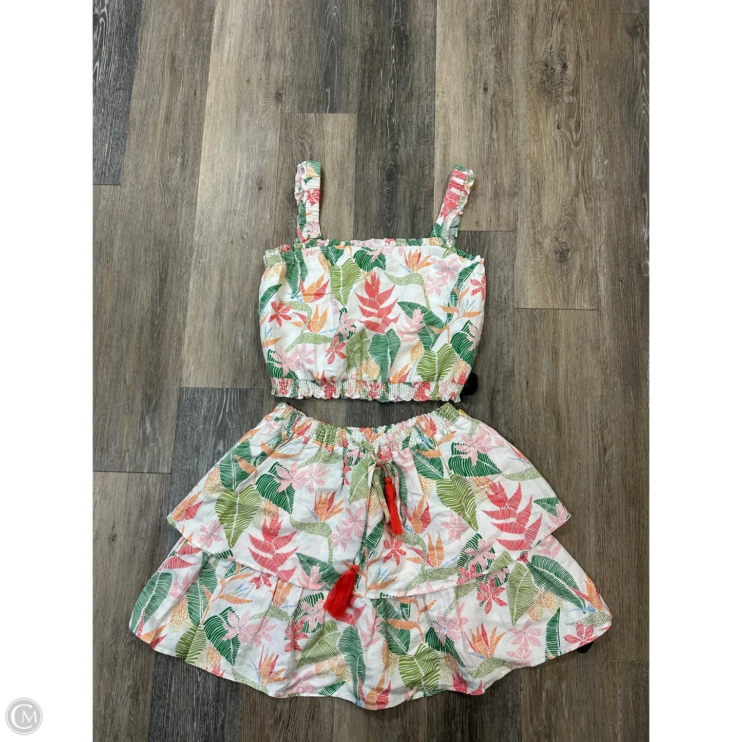 Dress Set 2pc By Tori Richards In Floral Print, Size: M
