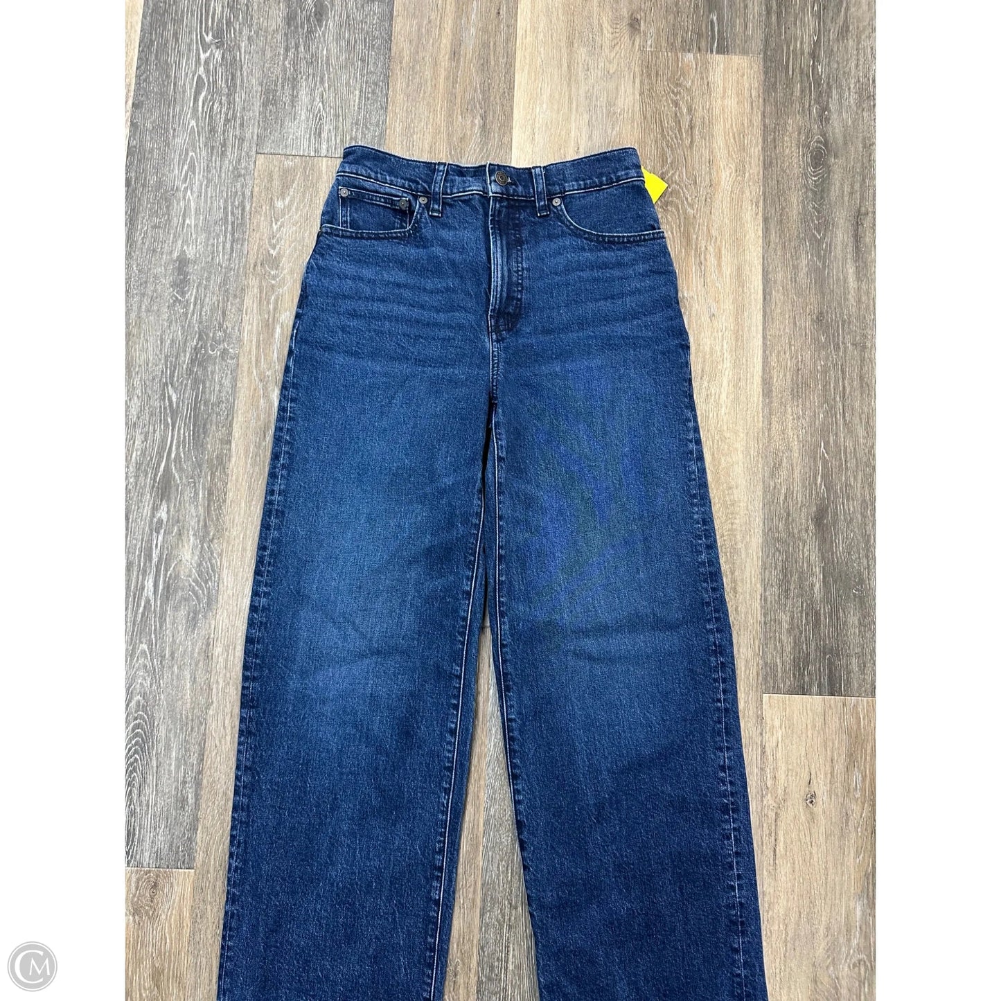 Jeans Wide Leg By Madewell In Blue Denim, Size: 4