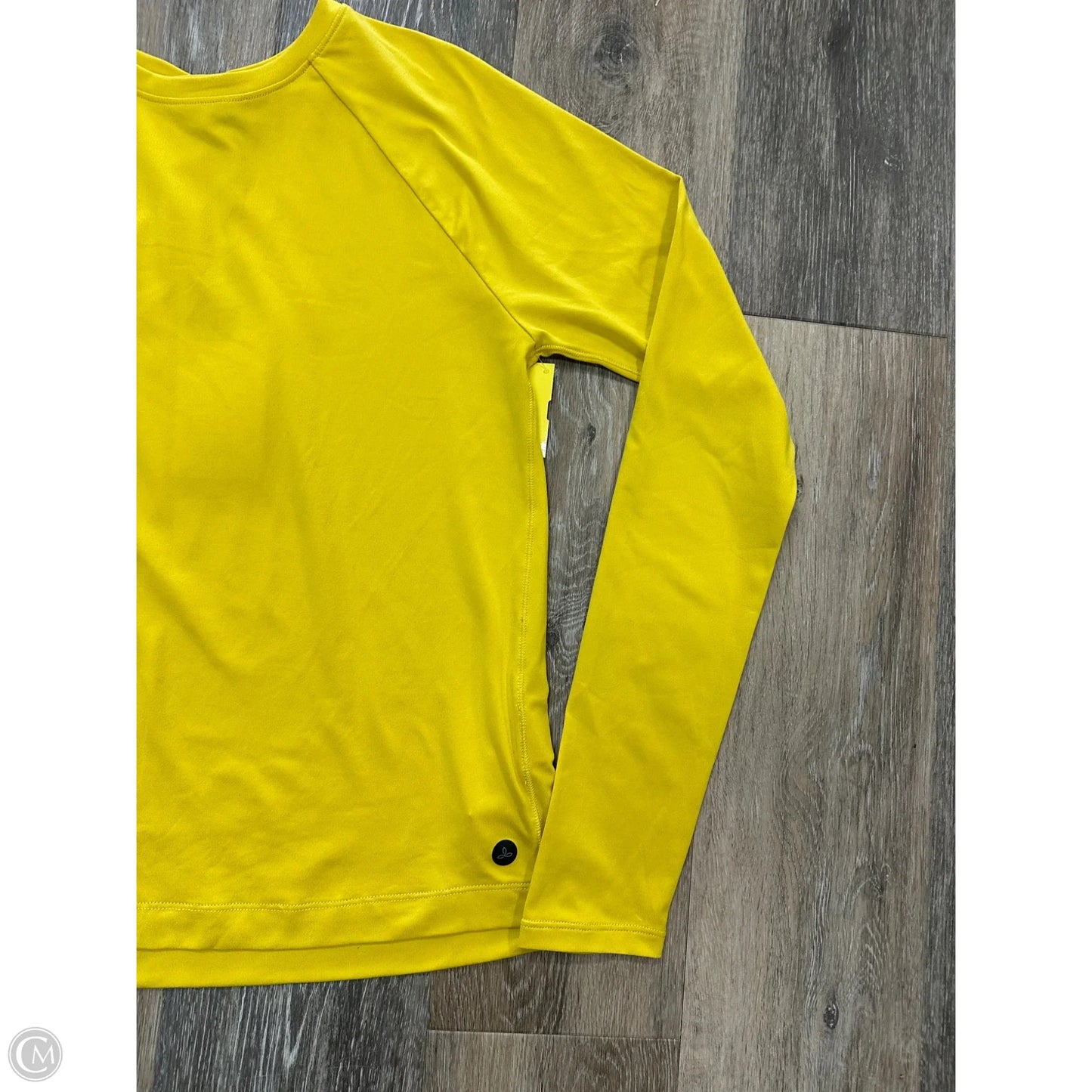 Athletic Top Long Sleeve Crewneck By Prana In Yellow, Size: S