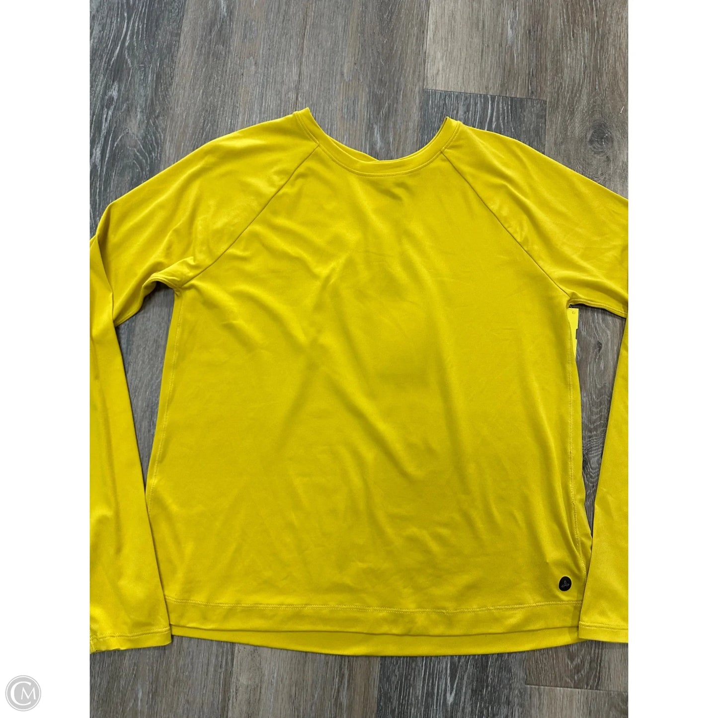 Athletic Top Long Sleeve Crewneck By Prana In Yellow, Size: S