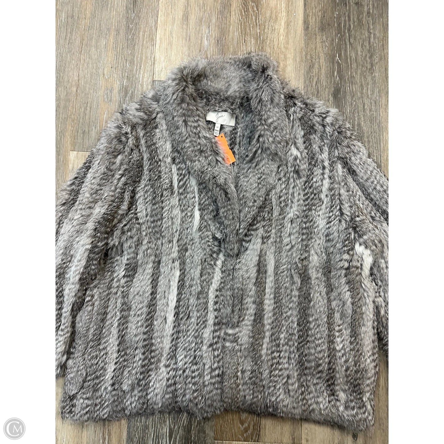 Jacket Faux Fur & Sherpa By Joie In Grey, Size: M