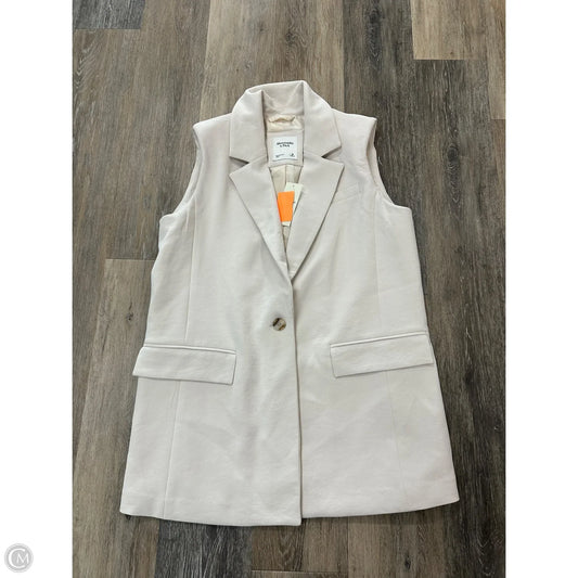 Vest Other By Abercrombie And Fitch In Cream, Size: M