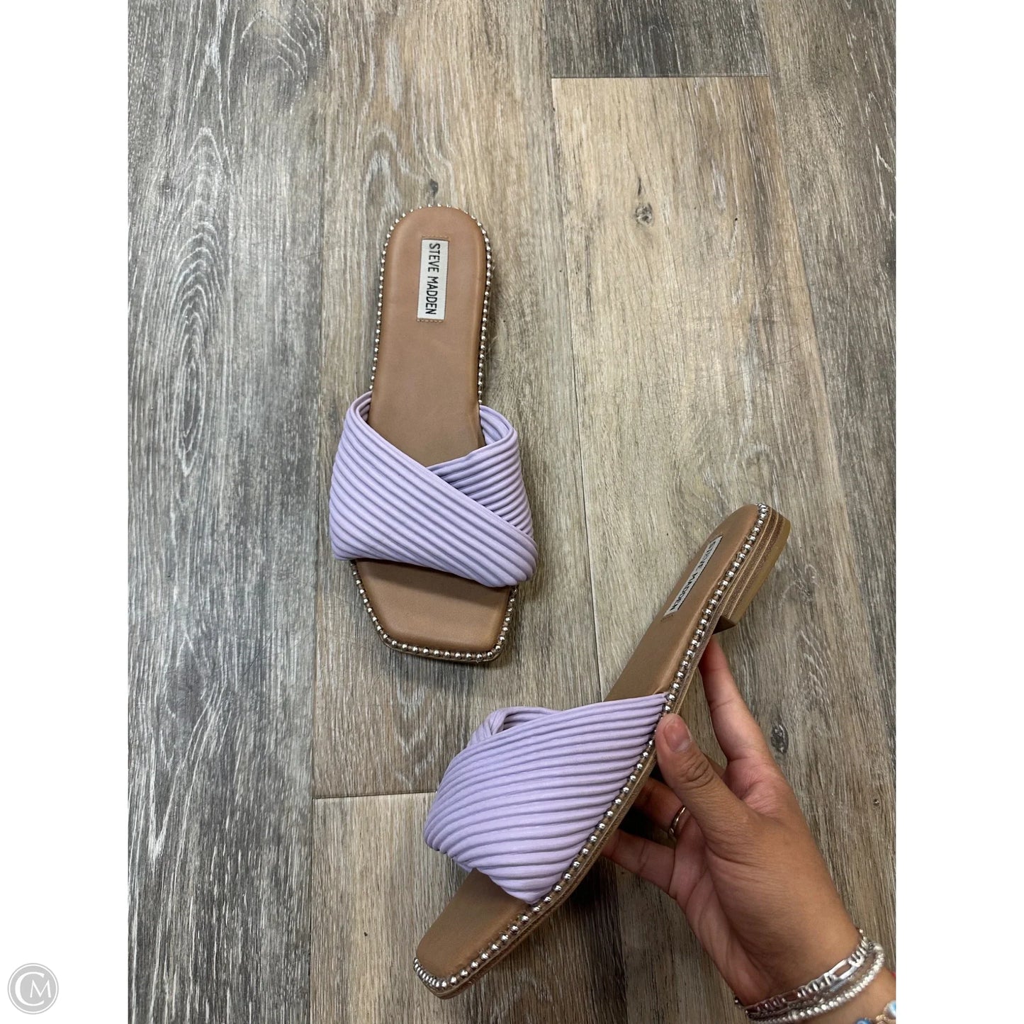 Sandals Flats By Steve Madden In Purple, Size: 10