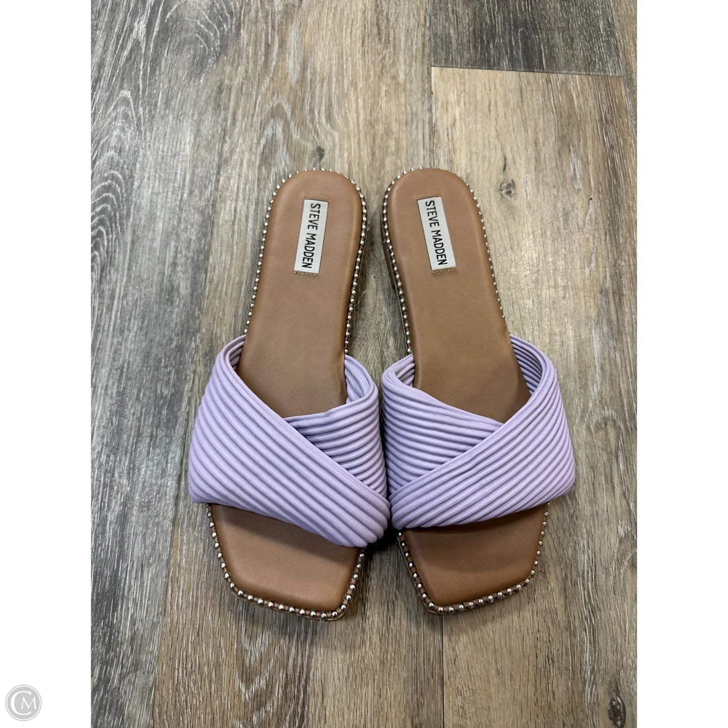 Sandals Flats By Steve Madden In Purple, Size: 10